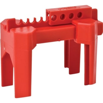 Image for Brady 4-Legged Ball Valve Lockout Fits Valve Size Range 1/2 To 2-1/2, Red from HD Supply