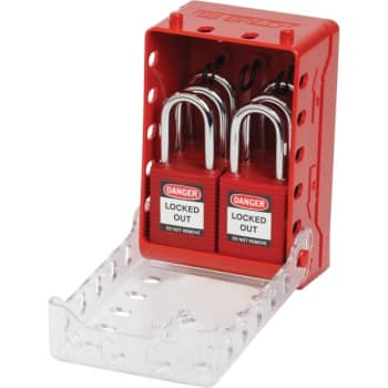 Image for Brady Ultra Compact Lock Box Kit With 6 Red Nylon Safety Locks - Keyed Different from HD Supply
