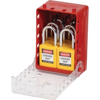 Image for Brady Ultra Compact Lock Box, Mounting Bracket 6 Yellow Keyed Alike Safety Locks from HD Supply