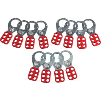 Image for Brady 4.5 x 2.25 in. Lockout Hasps (12-Pack) from HD Supply