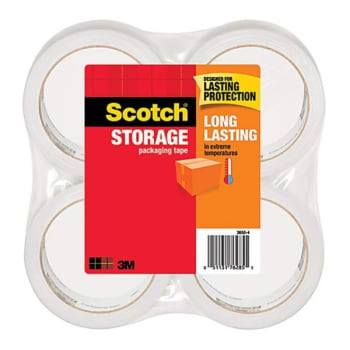 Scotch™ Long-Lasting Storage Packaging Tape 1.88" x 54.6 Yd  Pack Of 4