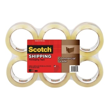 Image for Scotch™ Clear Commercial Grade Packing Tape 1.88" X 54.6 Yd Pack Of 6 from HD Supply