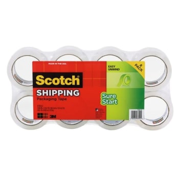 Image for Scotch™ Sure Start Shipping Tape 1.88" X 54.6 Yd Pack Of 8 from HD Supply