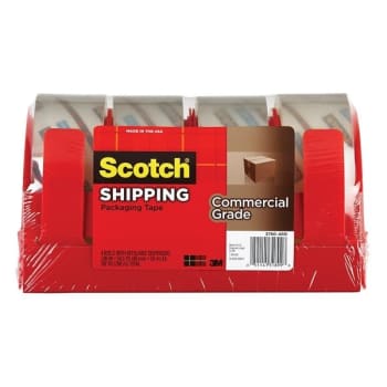 Scotch™ Packing Tape With Dispenser Set 1.88" X 54.6 Yd  Pack Of 4