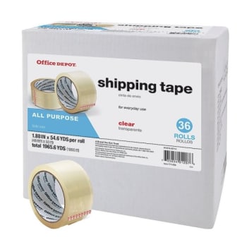 Office Depot®Multi-Purpose Shipping Tape 1.89" x 54.6 Yd Pack Of 36