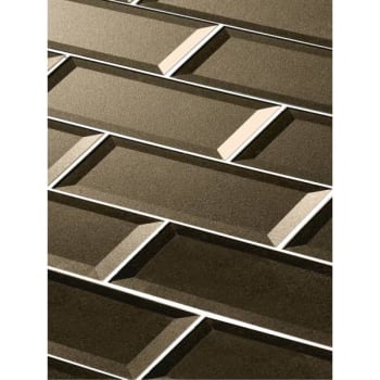 Image for Abolos® Forever 3 X 12 Beveled Bronze Glass Beveled Subway Wall Tile, Case Of 56 from HD Supply