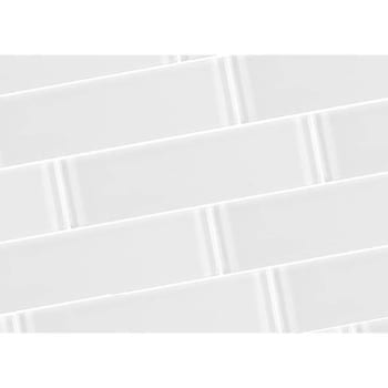 Image for Abolos® Metro 3 X 12   White Glass Subway Wall Tile, Case Of 40 from HD Supply