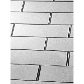 Image for Abolos® Forever 3  X 12  Silver Glass Subway Wall Tile, Case Of 56 from HD Supply