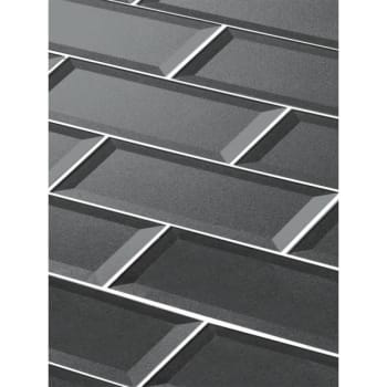 Image for Abolos® Forever 4 X 16 Beveled Gray Glass Beveled Subway Wall Tile, Case Of 36 from HD Supply
