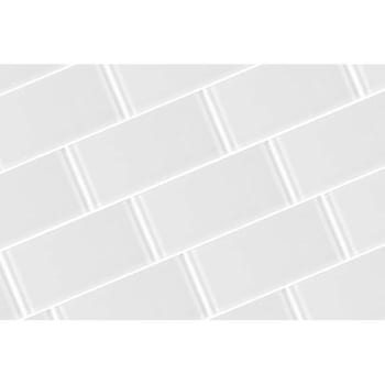 Abolos® Metro 3 X 6  White Glass Subway Wall Tile, Case Of 80