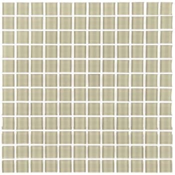 Image for Abolos® Metro 1 X 1  Creme Glass Square Mosaic Wall Tile, Case Of 11 from HD Supply