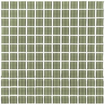 Image for Abolos® Metro 1 X 1  Jade Green Glass Square Mosaic Wall Tile, Case Of 11 from HD Supply
