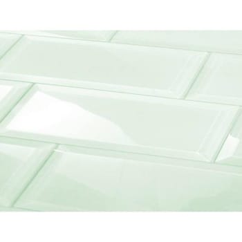 Image for Abolos® Frosted Elegance 3 X 12 Green Glass Beveled Subway Wall Tile, Case Of 56 from HD Supply