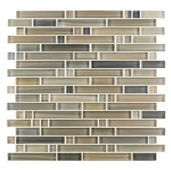 Image for Abolos® Handicraft Ii 0.5 X 2  Beige Glass Linear Mosaic Wall Tile, Case Of 11 from HD Supply