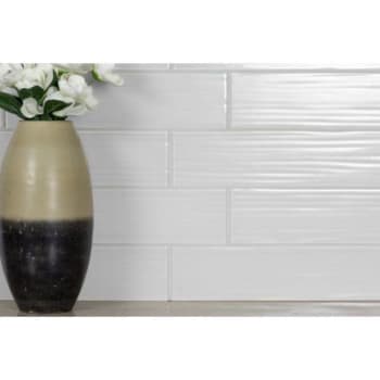 Image for Abolos® Monroe 4 x 16 in. Subway Tile (Milano White) (36-Box) from HD Supply