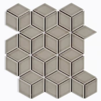 Image for Abolos® Monet 2 X 2  Gray Porcelain Diamond Mosaic Wall Tile, Case Of 10 from HD Supply
