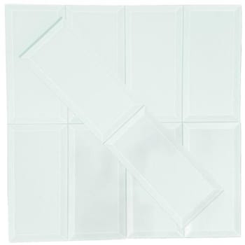 Image for Abolos® Frosted Elegance 3 X 6  Green Glass Beveled Subway Wall Tile, Case Of 112 from HD Supply
