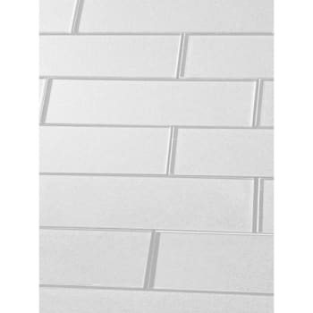 Abolos® Forever 3 X 12  White Glass Subway Wall Tile, Box Of 42