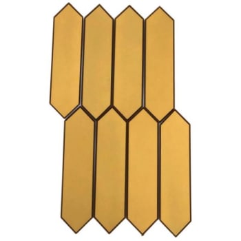 Image for Abolos® Forever 3 X 11.875  Gold Glass Beveled Picket Wall Tile, Case Of 60 from HD Supply