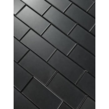 Abolos® Forever 3 X 6 Matte Straight Edge Gray Glass Subway Tile, Case Of 112