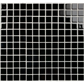 Image for Abolos® Metro 1 X 1  Black Glass Square Mosaic Wall Tile, Case Of 11 from HD Supply