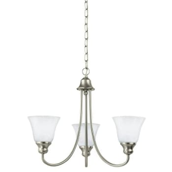 Image for Sea Gull Lighting® Windgate 3-Light 9.5W Chain Indoor Chandelier (B. Nickel) (Glass) from HD Supply