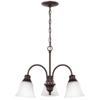 Image for Sea Gull Lighting® Windgate 3-Light 9.5W Indoor Chandelier (Bronze) (Glass) from HD Supply