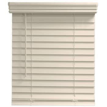 Champion® Trutouch® 71x60" Cordless 2" Faux Wood Blind Alabaster