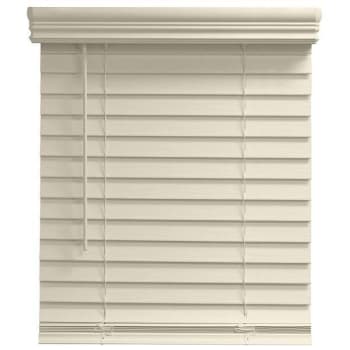 Champion® Trutouch® 71x72" Cordless 2" Faux Wood Blind Alabaster