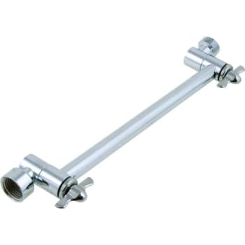 Image for Generic Brass .5 FIP x 9 in Adjustable Shower Arm (Chrome) from HD Supply