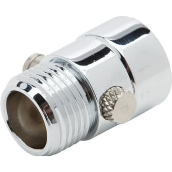 Image for Generic Plated Brass In-Line Shutoff Valve w/ .5" MIP (Chrome) from HD Supply