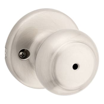 Kwikset Cove Satin Nickel Bed/Bath Privacy Door Knob