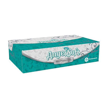 Angel Soft® Professional premium Flat Box Facial Tissue (30 Boxes-Case)