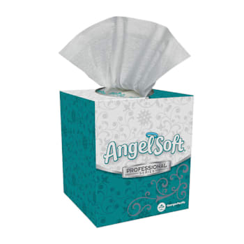 Angel Soft Professional™ 2-Ply Facial Tissue Cube Box (36 Boxes-Case)
