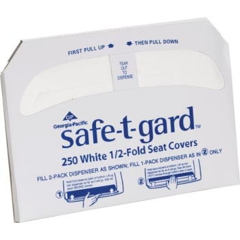 Image for GP Pro™  Safe-T-Gard Half Fold Toilet Seat Cover (1000-Case) from HD Supply