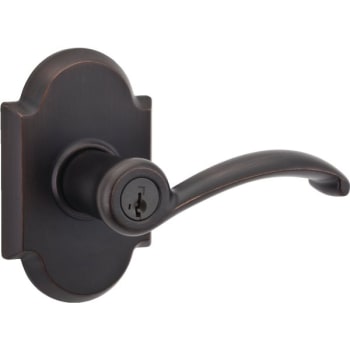 Image for Kwikset® Austin Door Lever with SmartKey Security™, Wave, Entry, Grade 2, Metal from HD Supply