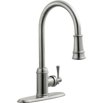Design House® Ironwood™ Pull-Out Kitchen Faucet, 1.8 GPM, Satin Nickel, 1 Handle