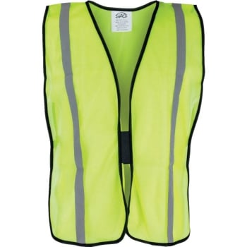 SAS Safety® Safety Vest, 100% Polyester, One Size Fits Most, Yellow