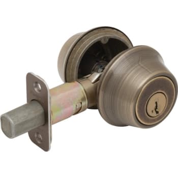 Image for Kwikset® 660 Double Deadbolt w/ SmartKey Security™ (Antique Brass) from HD Supply