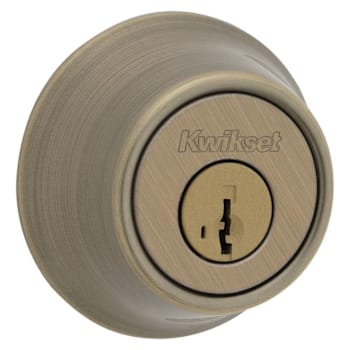 Image for Kwikset 665 Series Antique Brass Double Cylinder Deadbolt With Smartkey Security from HD Supply
