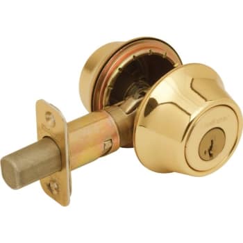 Kwikset® 665 Double Cylinder Deadbolt w/ SmartKey Security™ (Polished Brass)