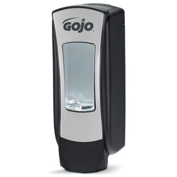 Gojo ADX-12 Push-Style Foam Soap Dispenser, Chrome/Black, For 1250 mL ADX-12 Soap Refills