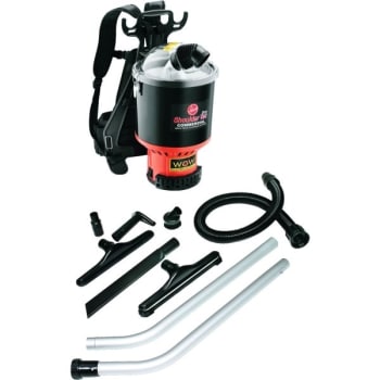 Image for Hoover Commercial 6.4 Quart HEPA Bagless Backpack Vacuum w/ Accessories from HD Supply