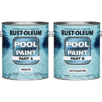 Rust-Oleum 2 Gal High Performance Epoxy Pool and Fountain Paint Gloss White 1PK