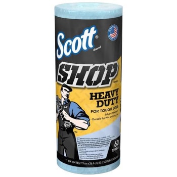 Image for Scott® Shop Towels Heavy Duty™, Blue Shop Towels For Solvents & Heavy-Duty Jobs, 12 Rolls/case from HD Supply