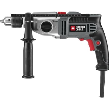 Image for PORTER-CABLE 1/2 in 7 Amp VSR 2-Speed Hammer Drill w/ Chuck Key and Holder from HD Supply
