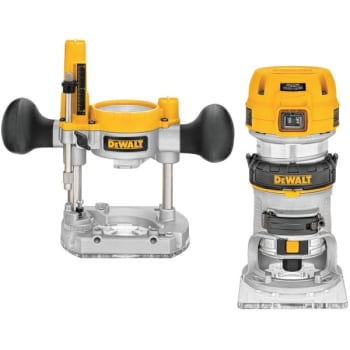 Image for DeWalt 1.25 HP Max Torque Variable Speed Compact Router Combo Kit w/ LED from HD Supply
