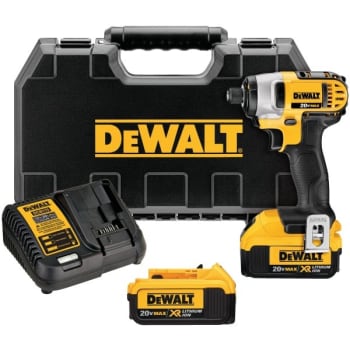 Image for DeWalt 1/4 in 20 Volt MAX Li-Ion Impact Driver Kit from HD Supply