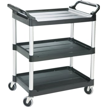 Image for Rubbermaid Utility Cart With 4" Swivel Casters - Black from HD Supply
