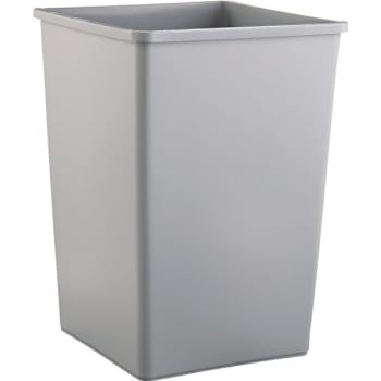 Image for Rubbermaid 35 Gallon Square Trash Can (Gray) from HD Supply
